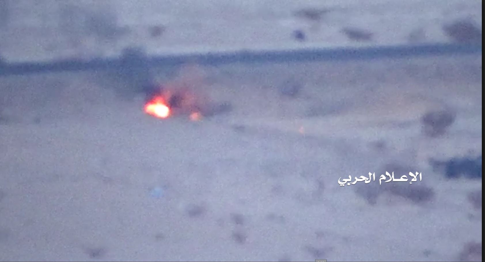 نجران – إحراق طقم تابع لمرتزقة الجيش السعودي قبالة منفذ الخضراء