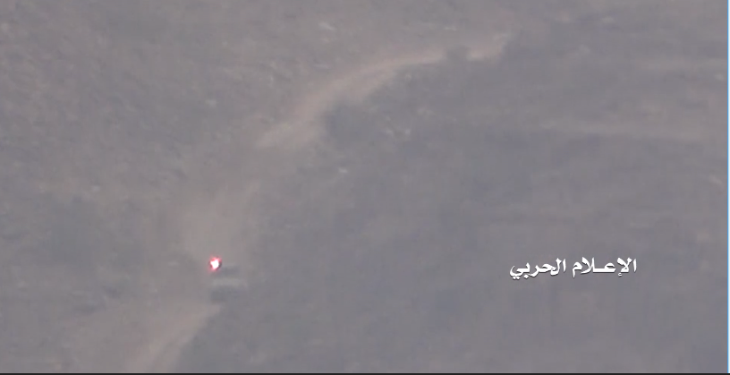 عسير – إعطاب آلية للمنافقين بصاروخ موجه غرب مجازة