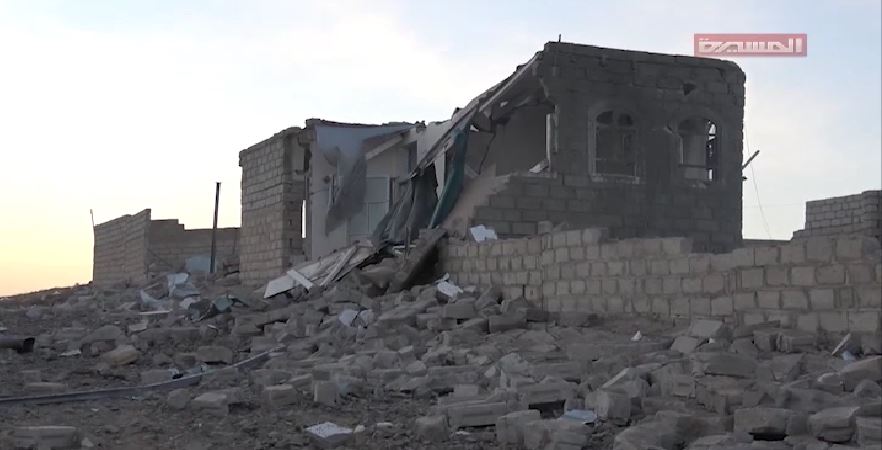 استهداف منازل المواطنين شمال العاصمة صنعاء 01-02-2019