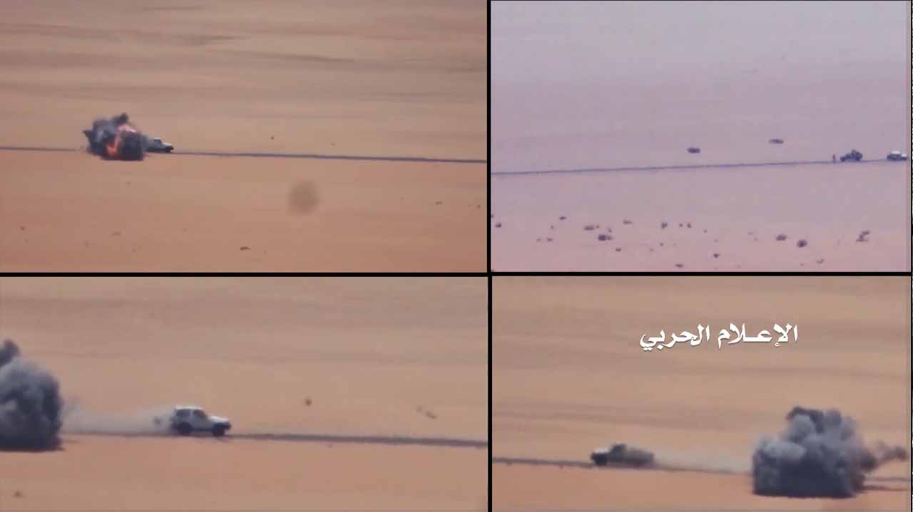 نجران – كمائن الموت للجيش واللجان لاتفارق الآليات السعودية المحملة بالمرتزقة – تقرير