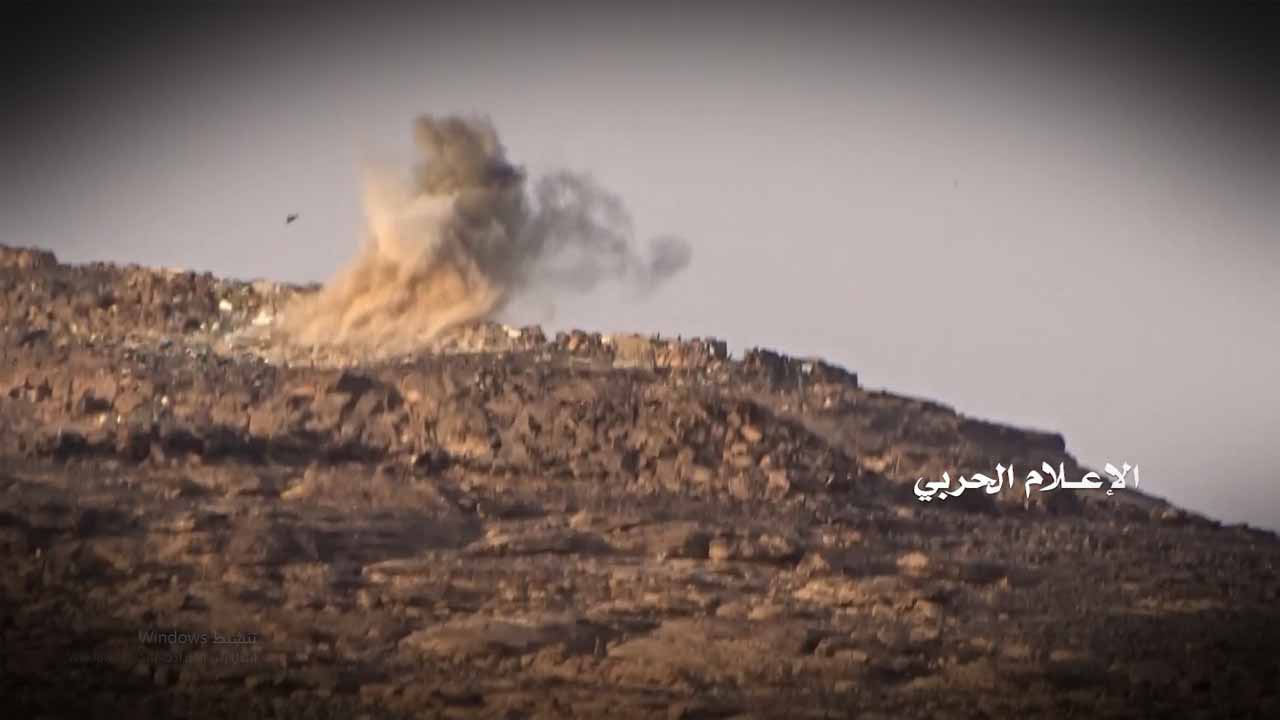 نجران – استهداف تبة السلطان بعدد من قذائف المدفعية في مربع الحماد