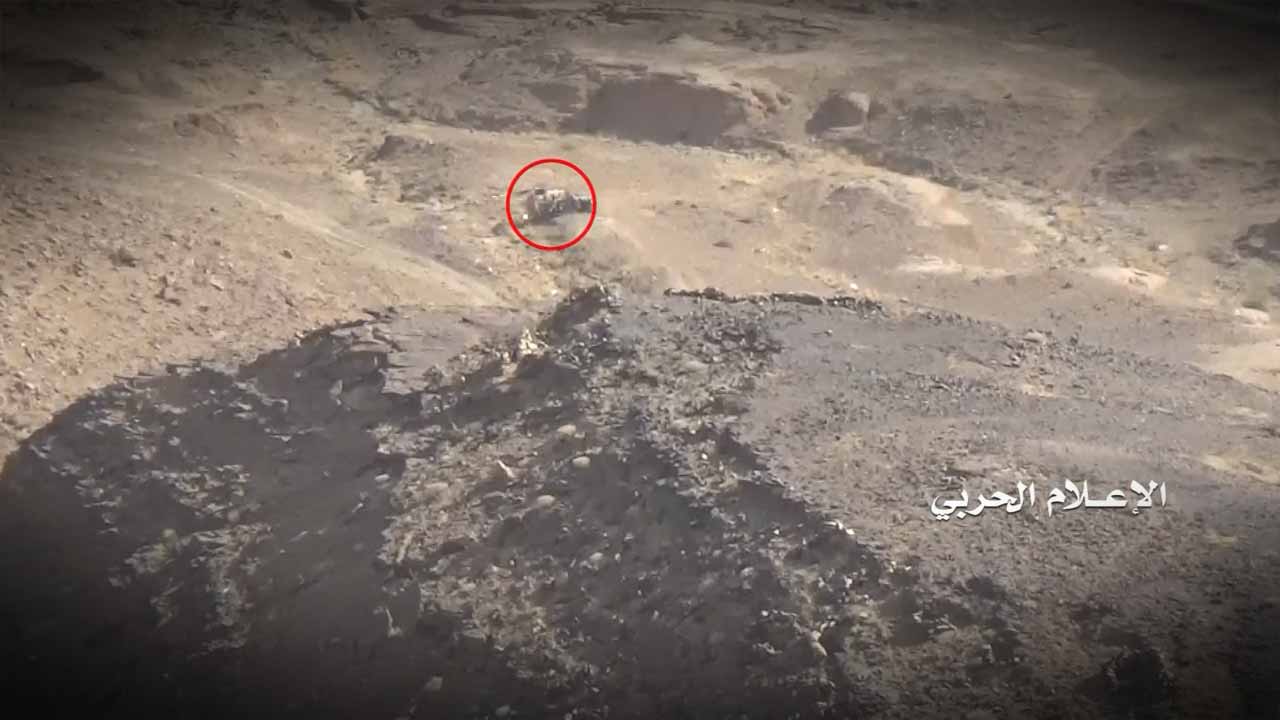 نهم – إعطاب مدرعة تابعة للمنافقين بصاروخ موجه في الحول