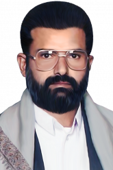 صورة السيد حسين بدر الدين الحوثي مفرغة