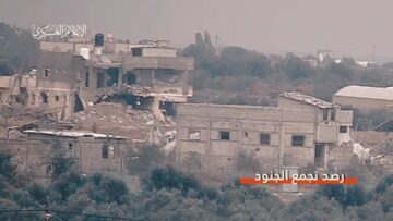 مجاهدو كتائب القسام وسرايا القدس يستهدفون تجمعاً لجنود جنود الاحتلال شرق خان يونس بقذائف الهاون 15-12-2023.mp4_snapshot_00.19.639