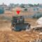 استهداف جرافة عسكرية بقذيفة الياسين شرق دير البلح وسط قطاع غزة20-04-2024