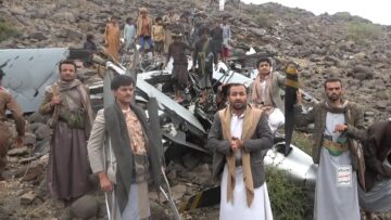 مشاهد حطام طائرة