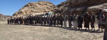 عسير – زيارات وقافلة عيدية من مكتب الرئاسة وهيئة الاوقاف الى المرابطين في جبهتي باقم وابواب الحديد