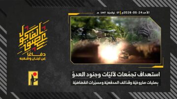 استهداف المقاومة الإسلامية بتاريخ 24-05-2026 تجمّعات لآليات وجنود جيش العدو الإسرائيلي في جنوب لبنان.mp4__20.15.15]